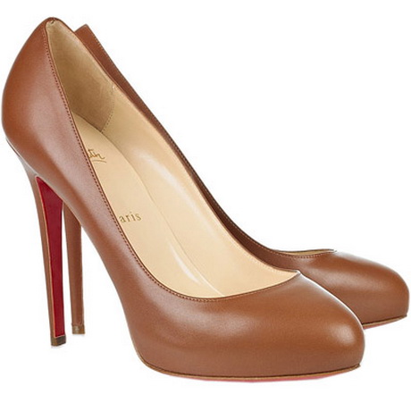 cognac pumps leather