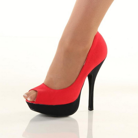high-heels-rot-schwarz-75-10 High heels rot schwarz