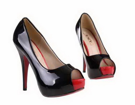 high-heels-rot-schwarz-75-12 High heels rot schwarz