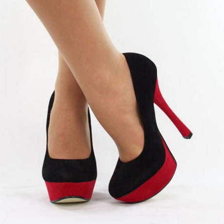 high-heels-rot-schwarz-75-6 High heels rot schwarz