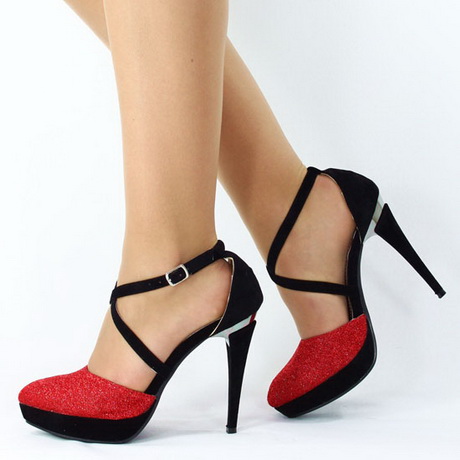 high-heels-rot-schwarz-75-7 High heels rot schwarz