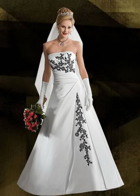 hochzeitskleid-wei-schwarz-78-15 Hochzeitskleid weiß schwarz