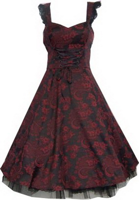 kleid-rot-schwarz-91-12 Kleid rot schwarz