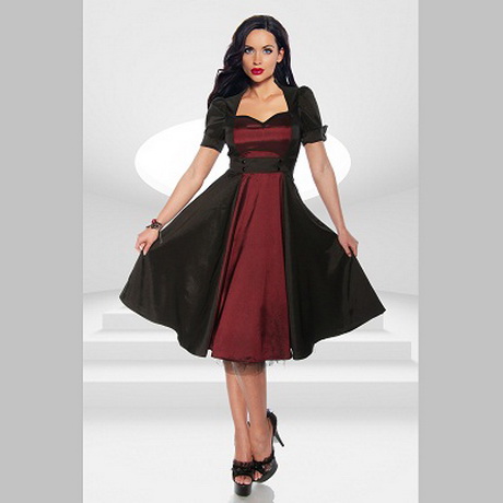 kleid-rot-schwarz-91-20 Kleid rot schwarz