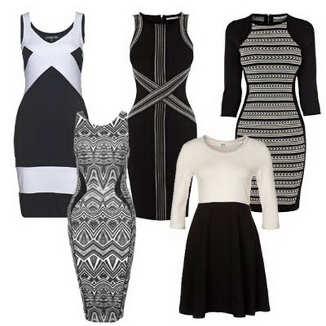 kleid-schwarz-wei-79-4 Kleid schwarz weiß
