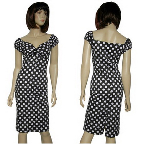 kleid-schwarz-wei-gepunktet-45_18 Kleid schwarz weiß gepunktet