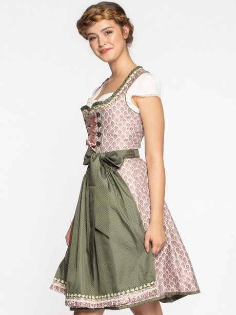 Rosa grünes dirndl