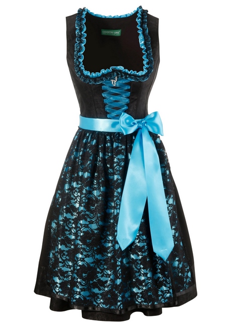 Schwarz blaues dirndl