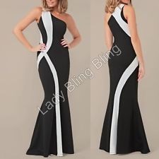 kleid-schwarz-wei-lang-07 Kleid schwarz weiß lang