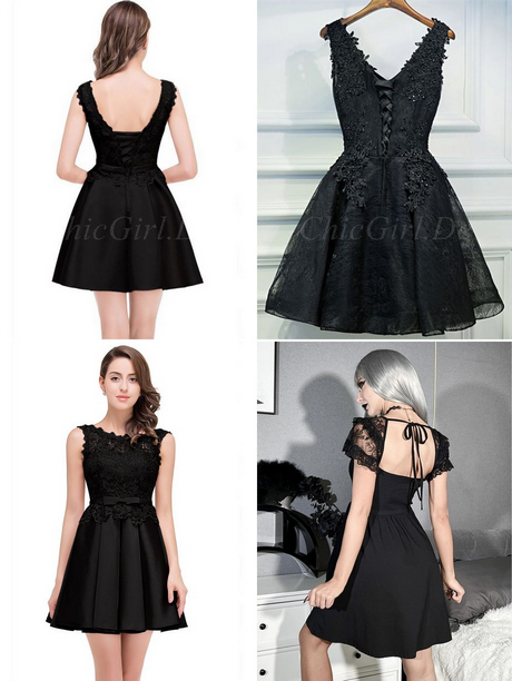 Kurzes schwarzes ballkleid