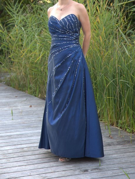 Ballkleid royalblau lang