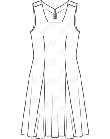 Godet kleid