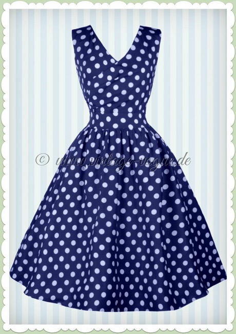 kleid-blau-wei-gepunktet-48 Kleid blau weiß gepunktet