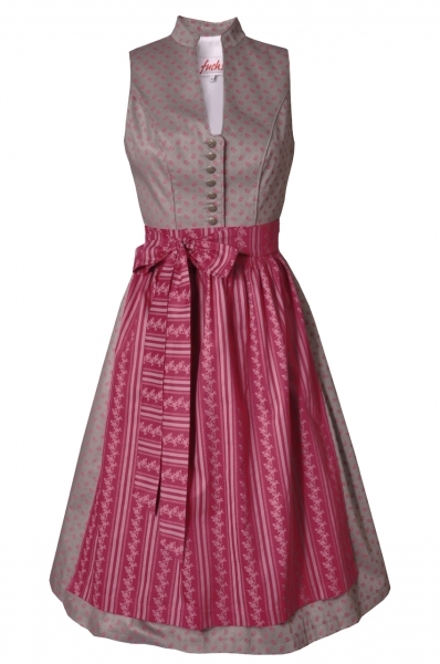 Dirndl grau beere