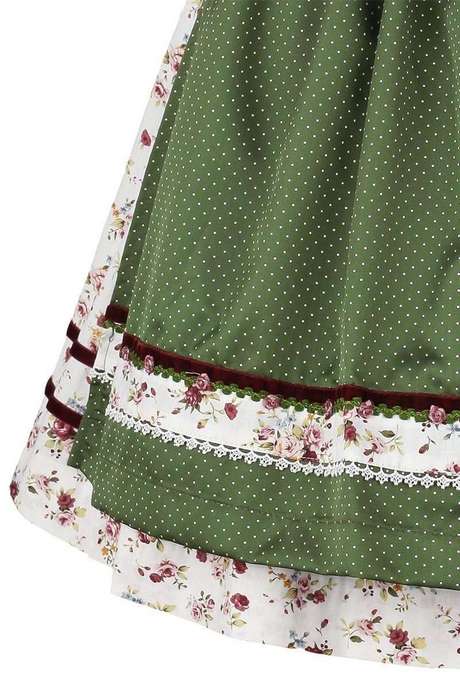 Dirndl grün blumen