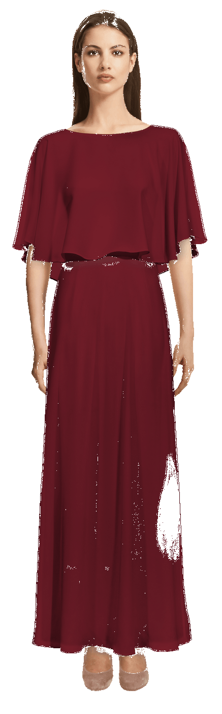 Langes kleid bordeaux