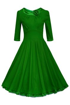 kleid-grn-knielang-40_18 Kleid grün knielang