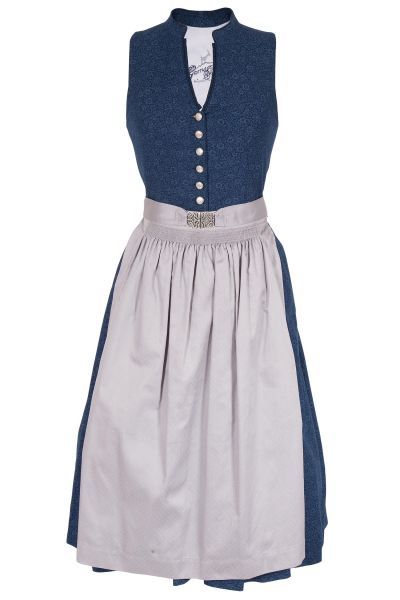 Dirndl blau baumwolle