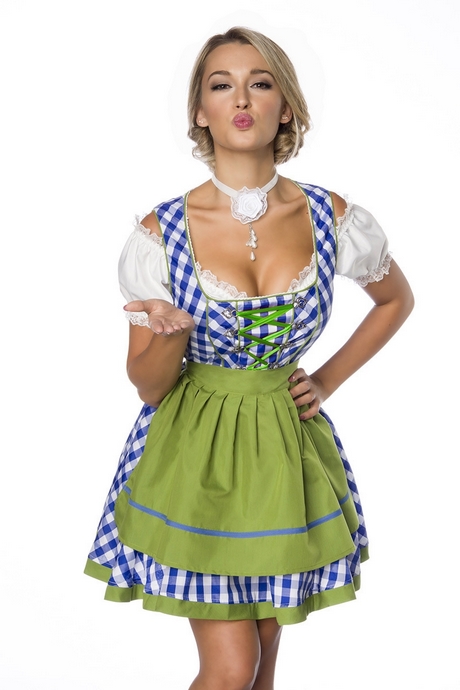 Dirndl mini blau