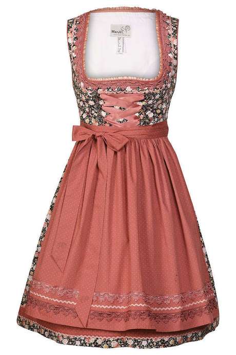 Dirndl rosa blumen