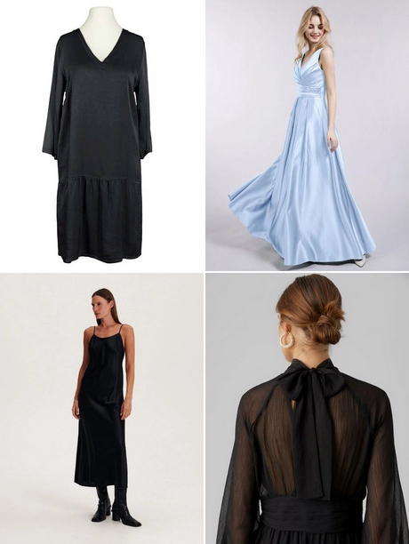 Kleid schwarz seide