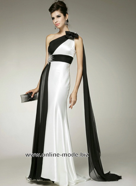 abendkleid-schwarz-weiss-70-7 Abendkleid schwarz weiss