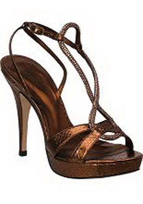 Bronze high heels - Stil und Schönheit