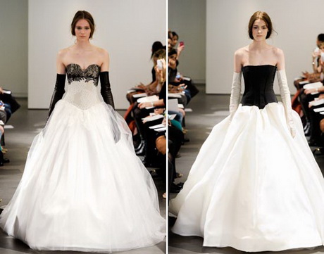 hochzeitskleid-wei-schwarz-78-4 Hochzeitskleid weiß schwarz