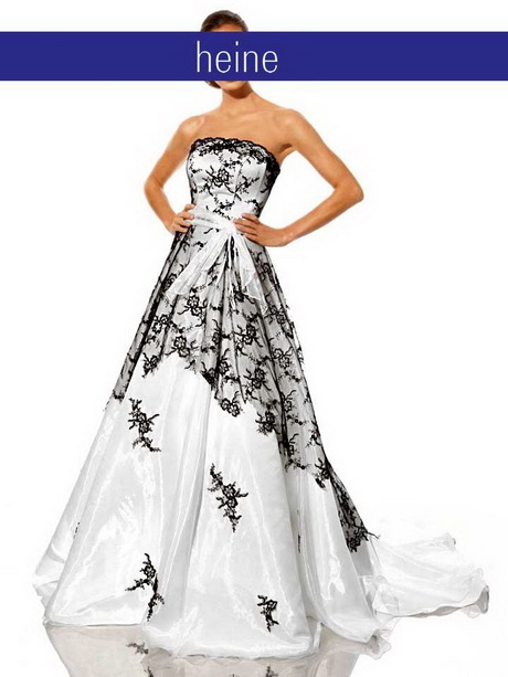 hochzeitskleid-wei-schwarz-78 Hochzeitskleid weiß schwarz
