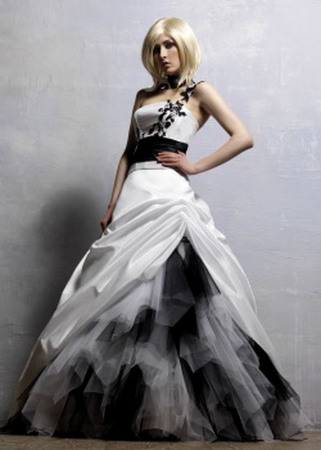 hochzeitskleider-schwarz-wei-40-17 Hochzeitskleider schwarz weiß