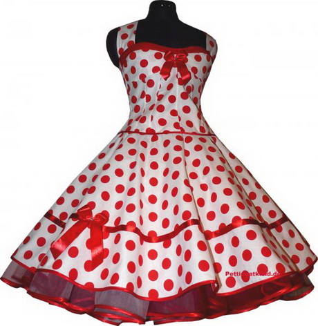kleid-rot-weie-punkte-51-7 Kleid rot weiße punkte