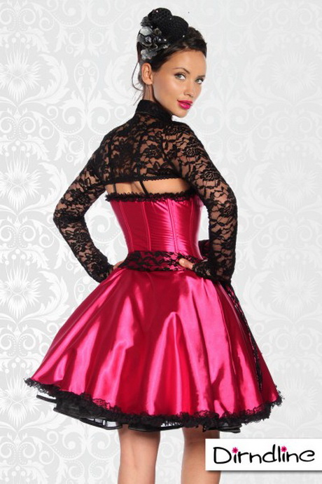 kleid-schwarz-pink-25-6 Kleid schwarz pink