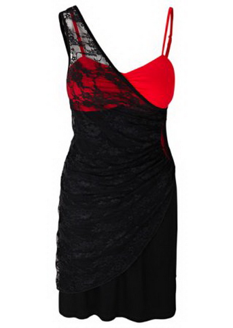 kleid-schwarz-rot-65-12 Kleid schwarz rot