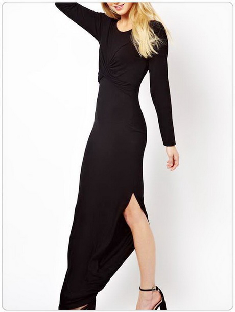 maxikleid-schwarz-71-11 Maxikleid schwarz