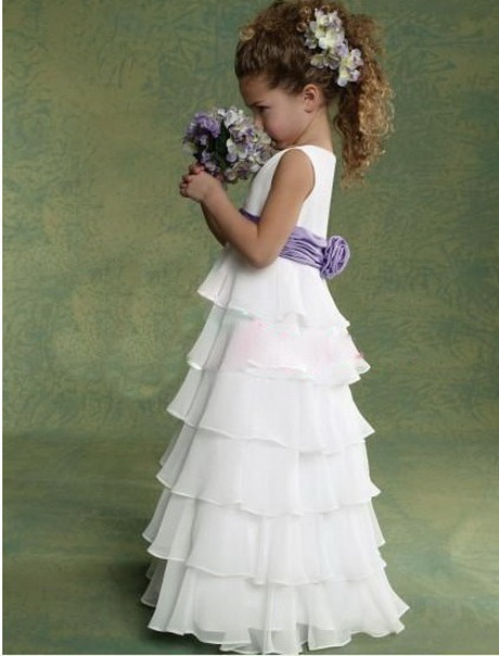 Sommerkleid Für Mädchen Mit Blumenprint - Elegant Mit Spitze Für Taufe & Hochzeit