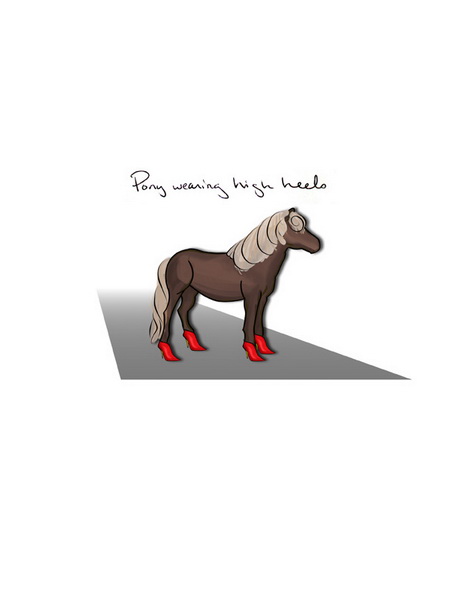 pony high heels