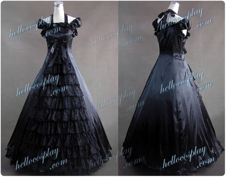 rschenkleid-schwarz-17_5 Rüschenkleid schwarz