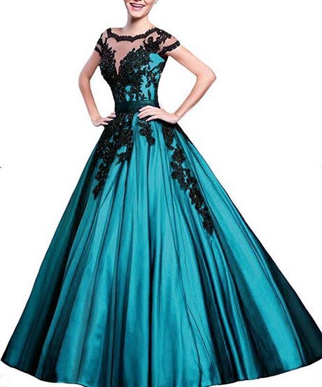 ballkleid-turkis-lang-86 Ballkleid türkis lang