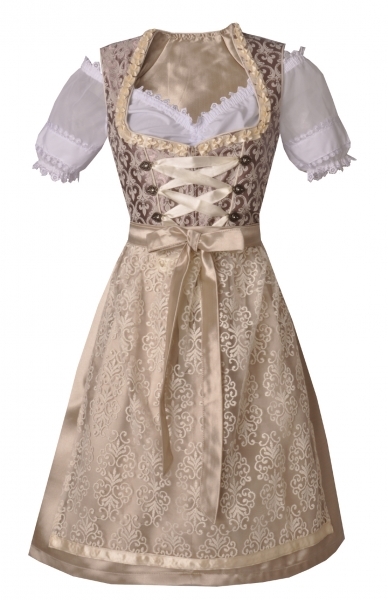 Dirndl beige braun