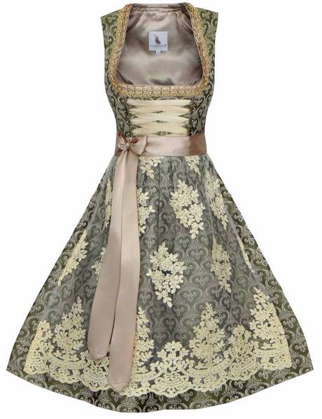 Dirndl grün beige