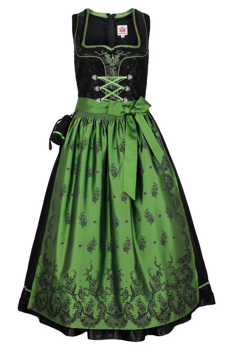 Dirndl grün schwarz