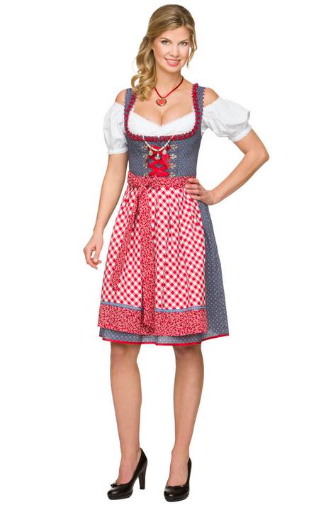 Vestito Dirndl Nicole Stockerpoint Per Donne - Occasioni Speciali, Grigio-Bordeaux - Foto 12