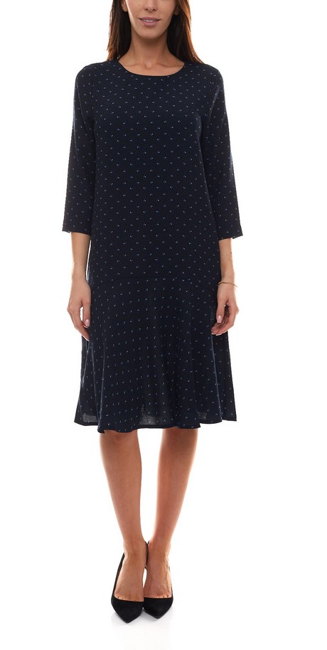 Gepunktetes kleid blau