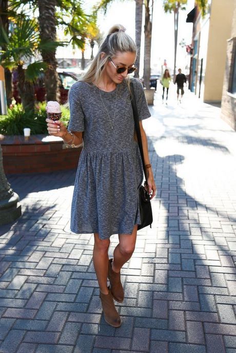 Graues skaterkleid