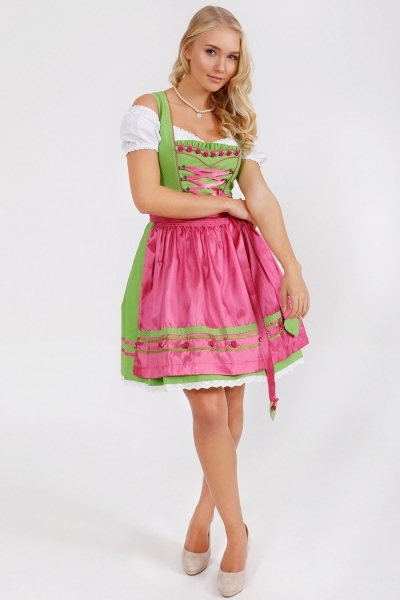 Grün pinkes dirndl