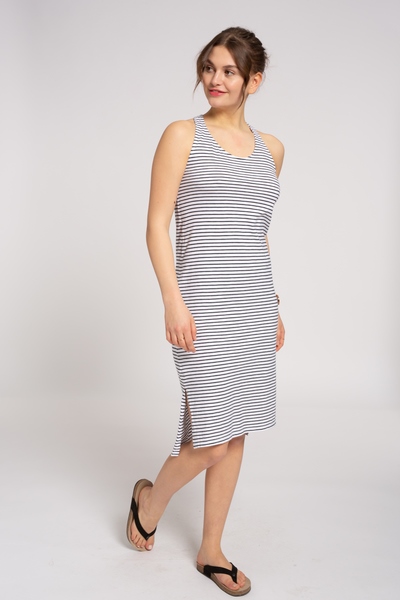 Jerseykleid blau weiß