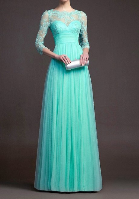 Mint ballkleid