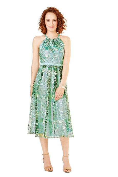 lace and beads kleid mint