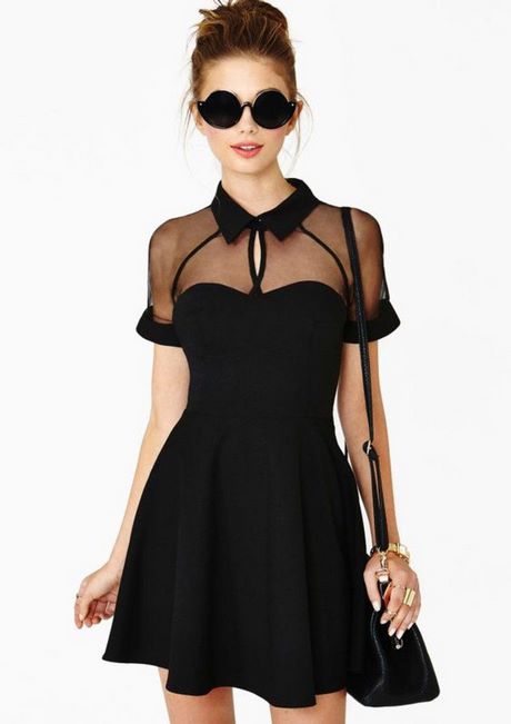 Schwarzes kleid kurz elegant