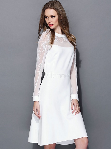 weies-kleid-mit-langen-rmeln-83 Weißes kleid mit langen ärmeln